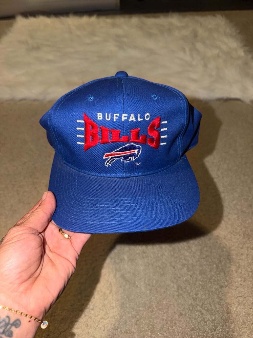 Vintage 90s Buffalo Bills Team NFL Embroidered Snapback Hat
